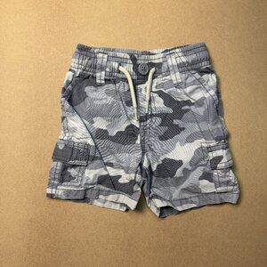 The Childrens Place Kids Gray Camo Cargo Shorts Size 6-9M